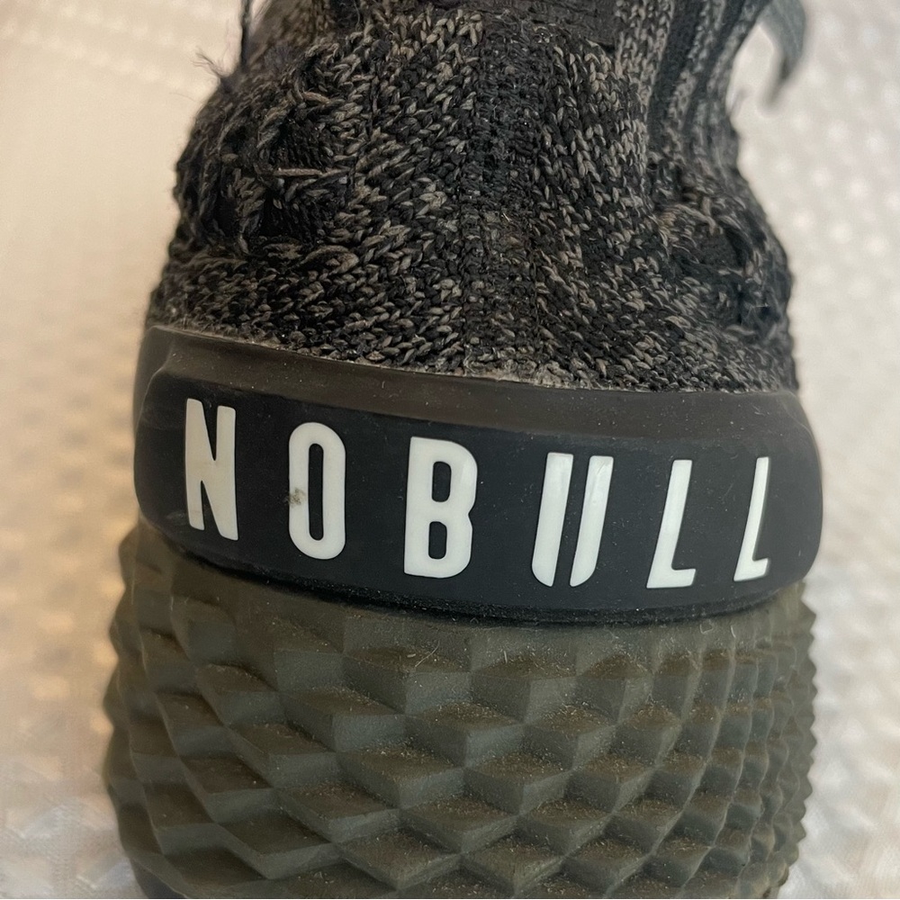 NOBULL Knit Runner Shoes Black Grey Dark Green Men's 6.5 Women's 8‎ Running Gym - Picture 4 of 9
